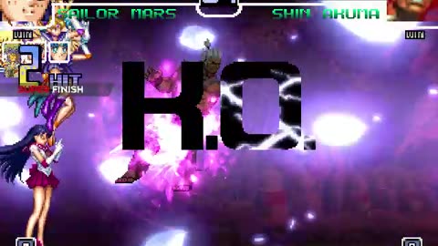 Sailor Moon, Sailor Mars, Sailor Venus, and Sailor Mercury (Me) Vs Akuma