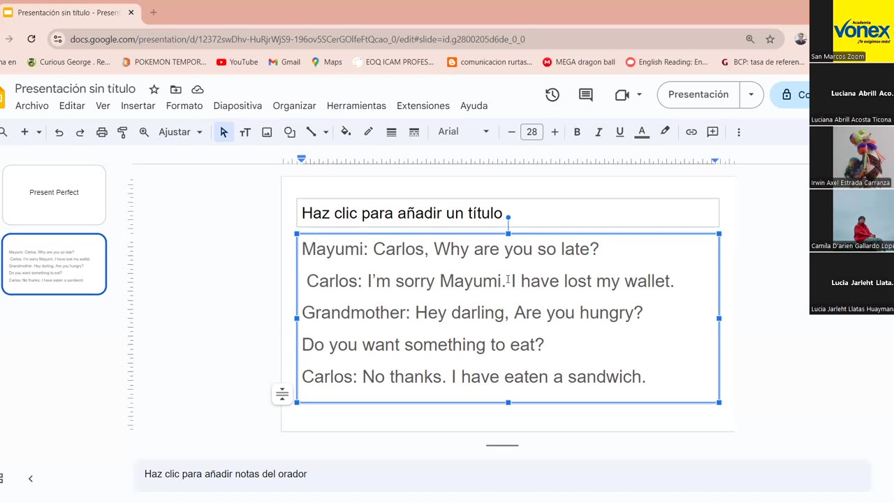 VONEX SEMESTRAL 2024 | Semana 13 | Inglés
