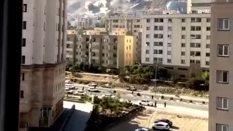 A strike in northern Tehran a few hours ago!