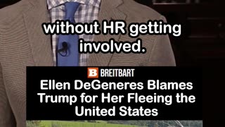Ellen DeGeneres Blames Trump for Her Fleeing the United States