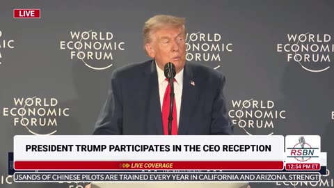 REPLAY: President Trump Wraps up Day One in Switzerland by Speaking at a CEO Reception - 01/21/26