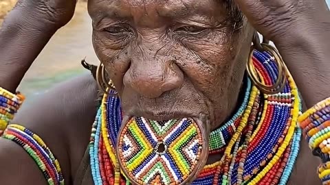 African Lady Applying Local Made Shampoo