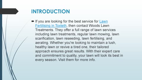 Best Lawn Fertilising in Toxteth