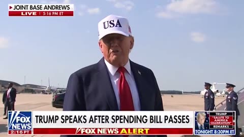 TRUMP: “We’ll be signing the Bill tomorrow with beautiful planes flying right over our heads”
