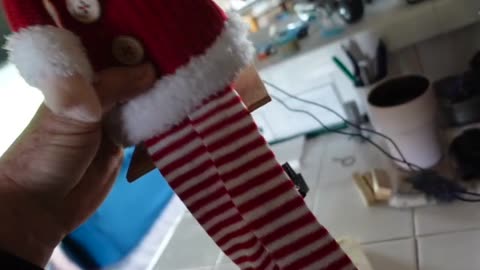 Crazy Legs Santa. Had An Idea To Take A Toy Santa & A Slot Car, With Some Wood Bits, & Hot Glue &???