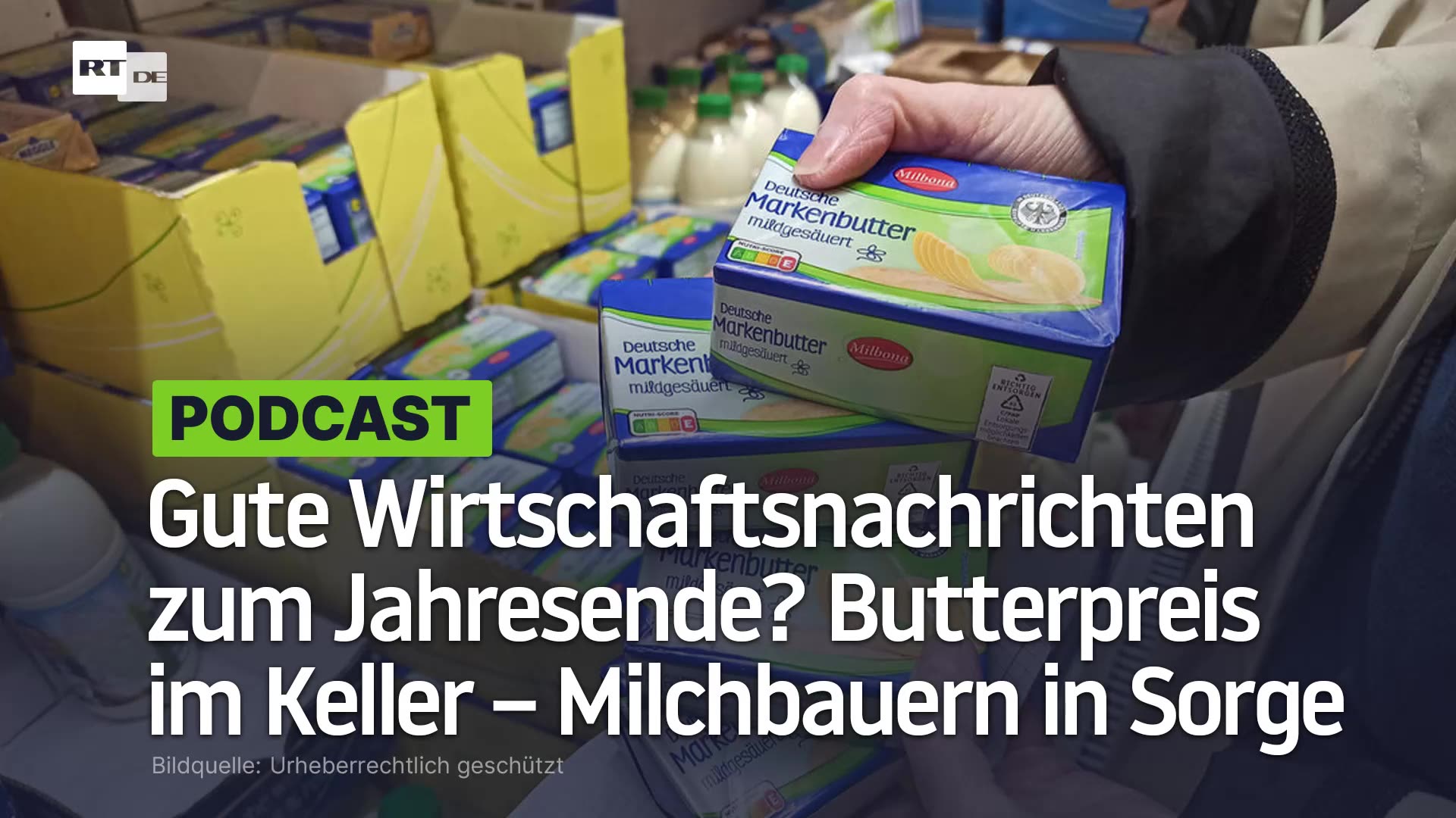 Doch noch gute Wirtschaftsnachrichten zum Jahresende? Butterpreis im Keller – Milchbauern in Sorge