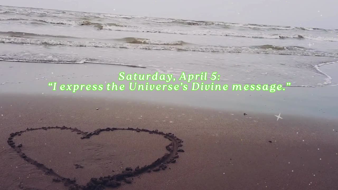 Divine Message! ~ Saturday, April 5, 2025 ~ Numerology Energy @ a Glance