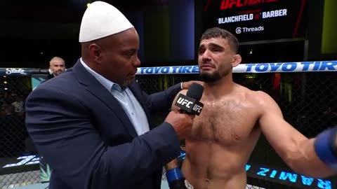 Ramiz Brahimaj Octagon Interview | UFC Vegas 107 – Submits Billy Ray Goff