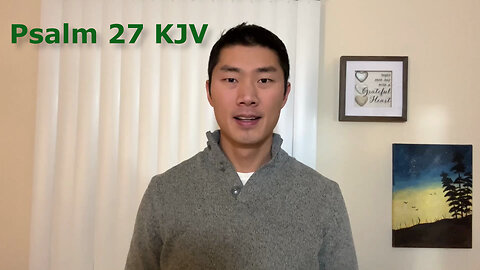Psalm 27 KJV Audio Bible Reading with Scripture on Screen