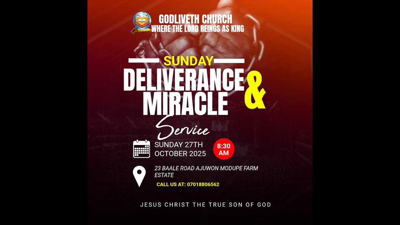 Delivarance and miracle service