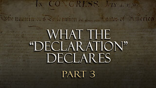 What the “Declaration” declares (Part 3)