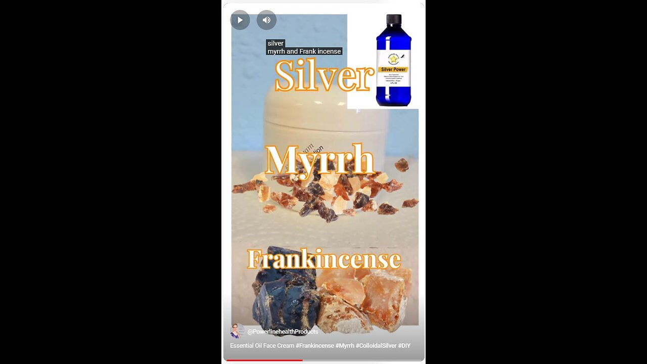 Essential Oil Face Cream wit Frankincense Myrrh and Colloidal Silver | DIY