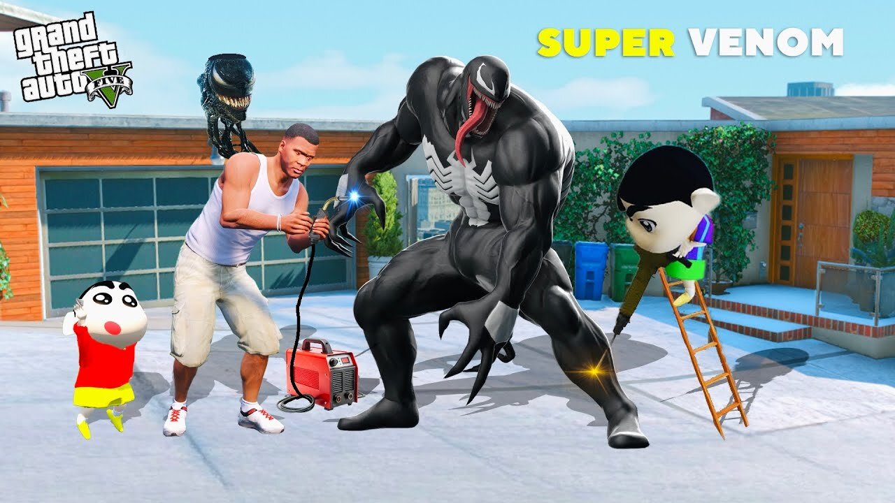 Franklin TRANSFORMS into SUPER VENOM in GTA 5! 😱 |