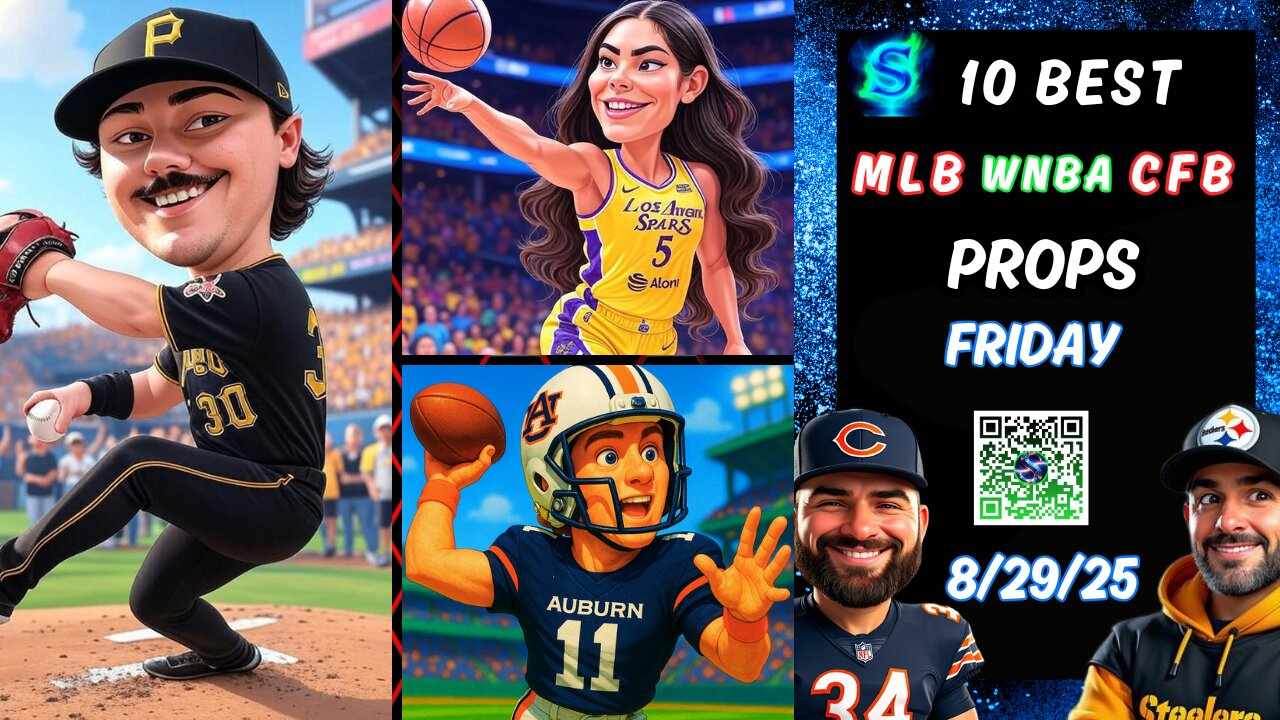 🔥10 BEST PRIZEPICKS MLB PICKS TODAY | CFB PROPS | WNBA PROPS FRIDAY8/29