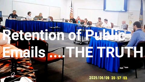 Carl Thompson admits he deletes public emails 😲. A violation of the Pennsylvania Sunshine Act 😲