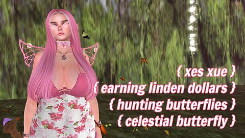 How To Earn Linden Dollars in Second Life? Celestial Butterfly at Gwen's Kingdom!