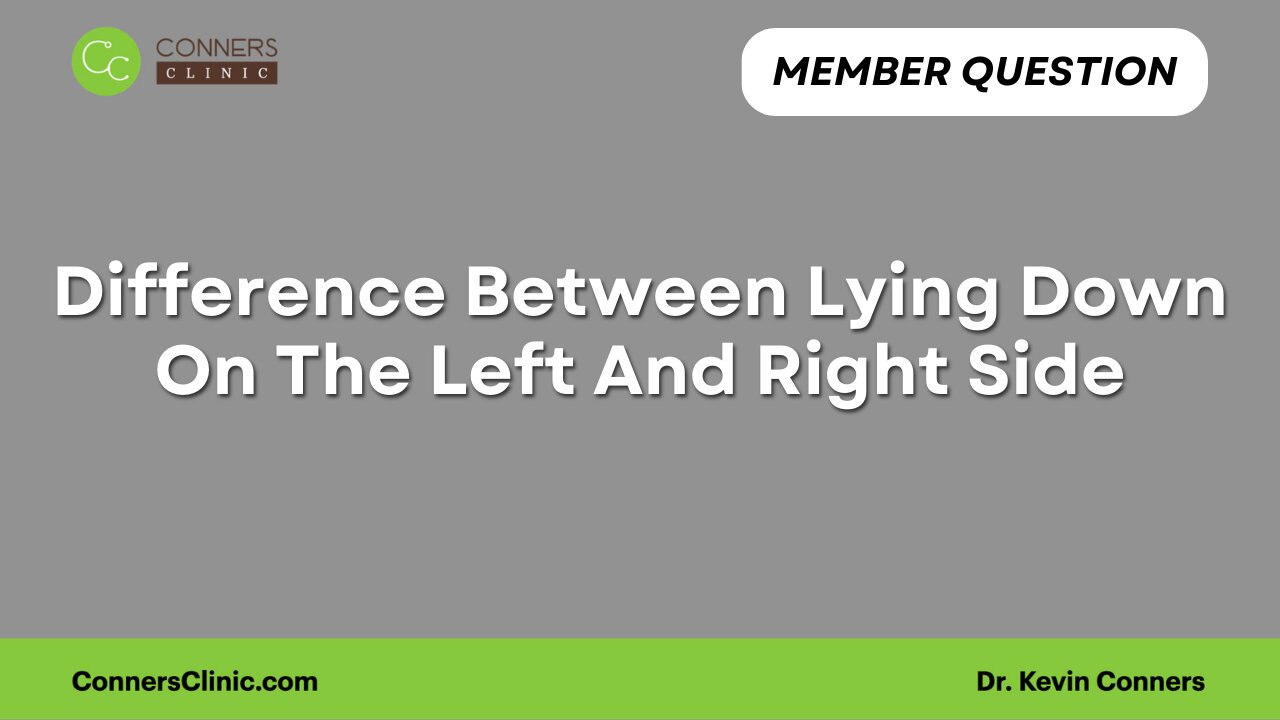 Difference Between Lying Down On The Left And Right Side