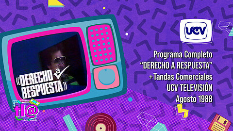 Derecho a Respuesta + Tandas Comerciales UCV Televisión (Agosto 1988)