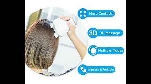 Rechargeable & Waterproof Multifunctional 3D Home Cat Claw Scalp Massager