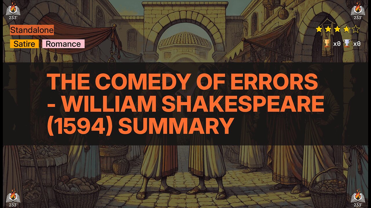 The Comedy of Errors - William Shakespeare (1594) Summary