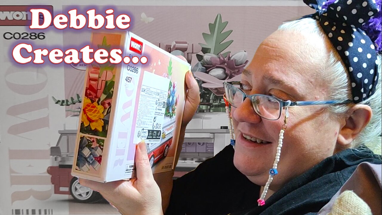 Flower Covered Camper Van Building Blocks - Create, Build & Review