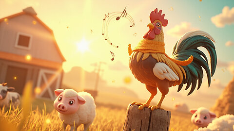 Rooster Rules the Morning 🐓☀️ | High-Energy Wake-Up Song for Kids