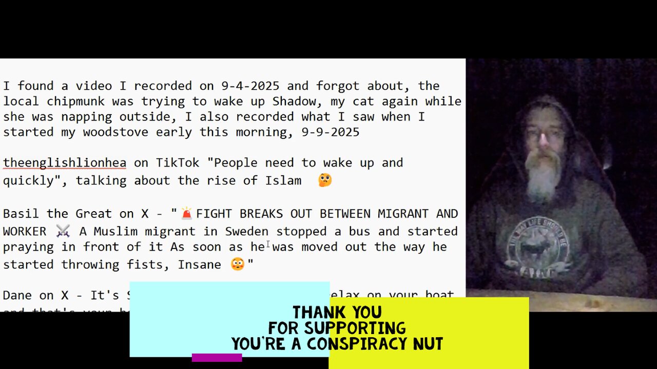I think I may need a new woodstove, The rise of Islam, The Department of Children and Families