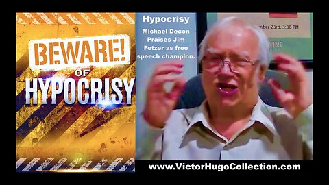 Michael Decon Ruins Integrity Praises Jim Fetzer Sandy Hook Treason Free Speech Censorship Hypocrisy