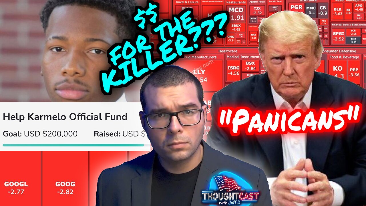Left shills for Killers and Wall Street while Trump bullies CHINA and says no "PANICANS" TC 4/7/25