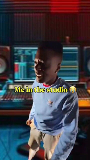 Me in the studio 😭