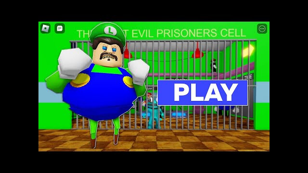 LUIGI BARRY'S PRISON RUN! | Obby Walkthrough FULL GAME (#Roblox) #obby