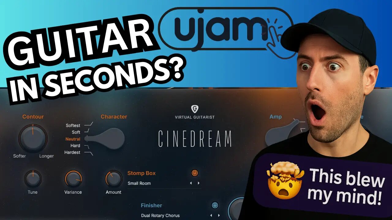 Is CINEDREAM the Best Ambient Guitar Plugin? + SPARKLE 2 FREE UJAM Virtual Guitarists Tutorial