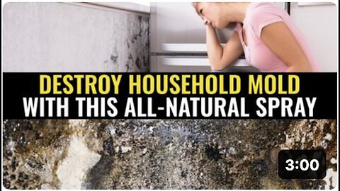 "Eradicate Domestic Mold Using This 100% Natural Spray"