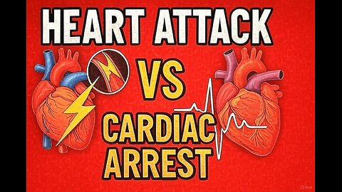 Which is more dangerous heart attack or cardiac arrest | Heart attack vs cardiac arrest symptoms