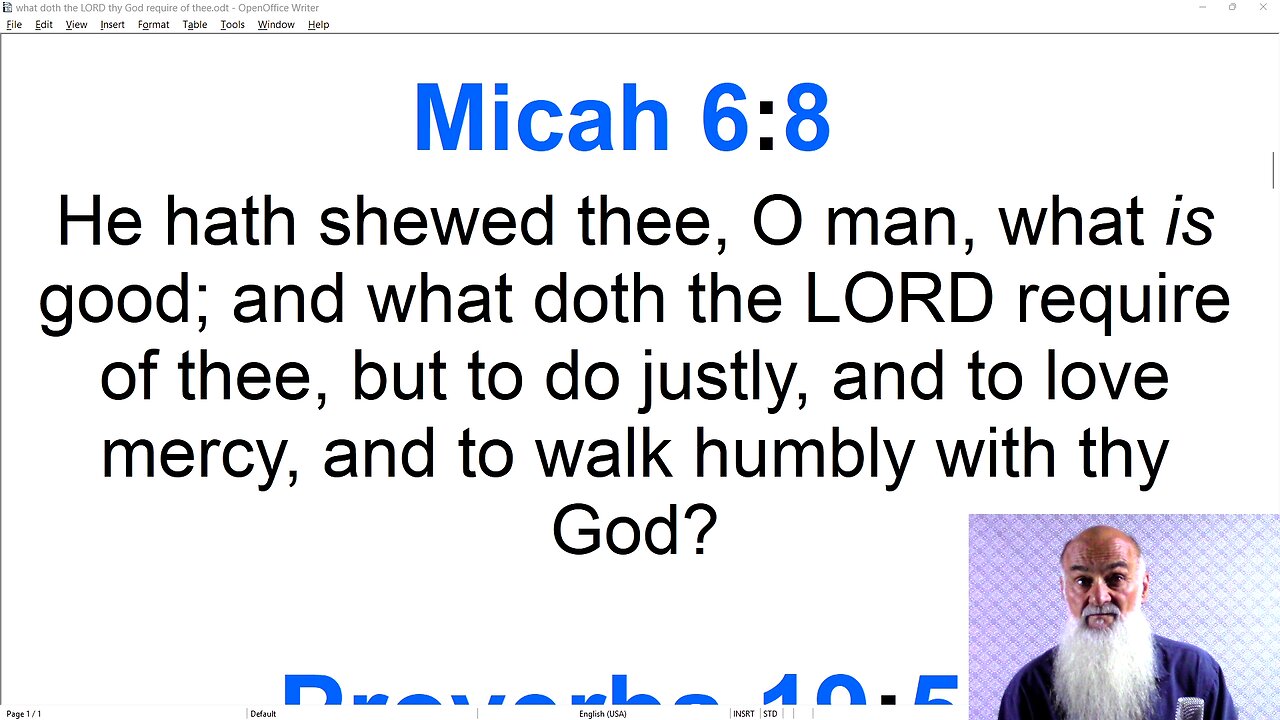 What Does The Lord Require ?