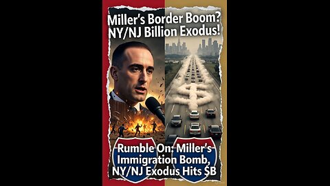 Rumble On: Miller's Immigration Bomb, NY/NJ Exodus Hits $B - Ep. 287/392, 11/13/25 #MAGA