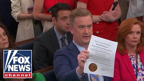 _Who was running the country___ Peter Doocy questions Leavitt on Biden pardon legitimacy