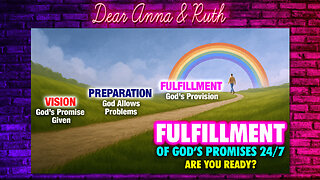 Dear Anna & Ruth: FULFILLMENT OF GOD’S PROMISES 24/7: Are You Ready?