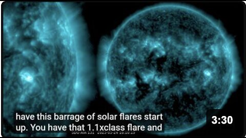 Solar Flare MACHINE GUN Turns On setting off Earthquakes