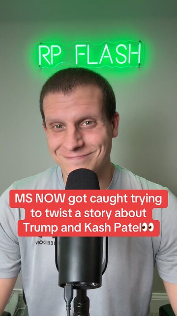 MS NOW got caught trying to twist a story about President Trump and Kash Patel 👀
