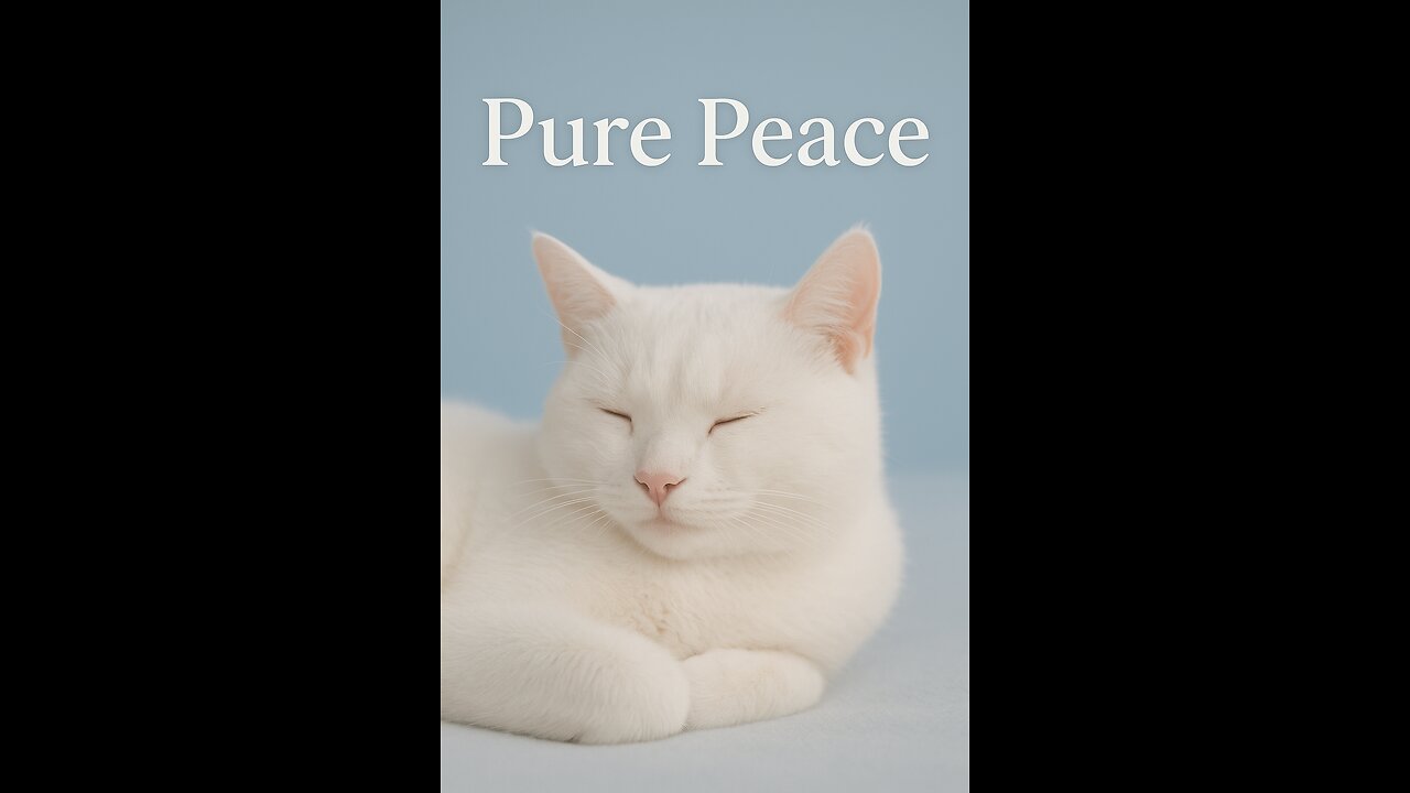Pure Peace 🕊️ White Cat Relaxing Moments