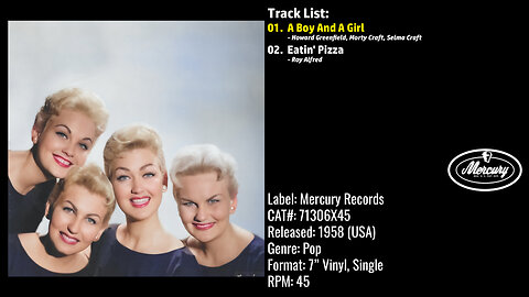 The Sheppard Sisters – A Boy And A Girl (Full Record) – 1958 – CAT.# 71306X45