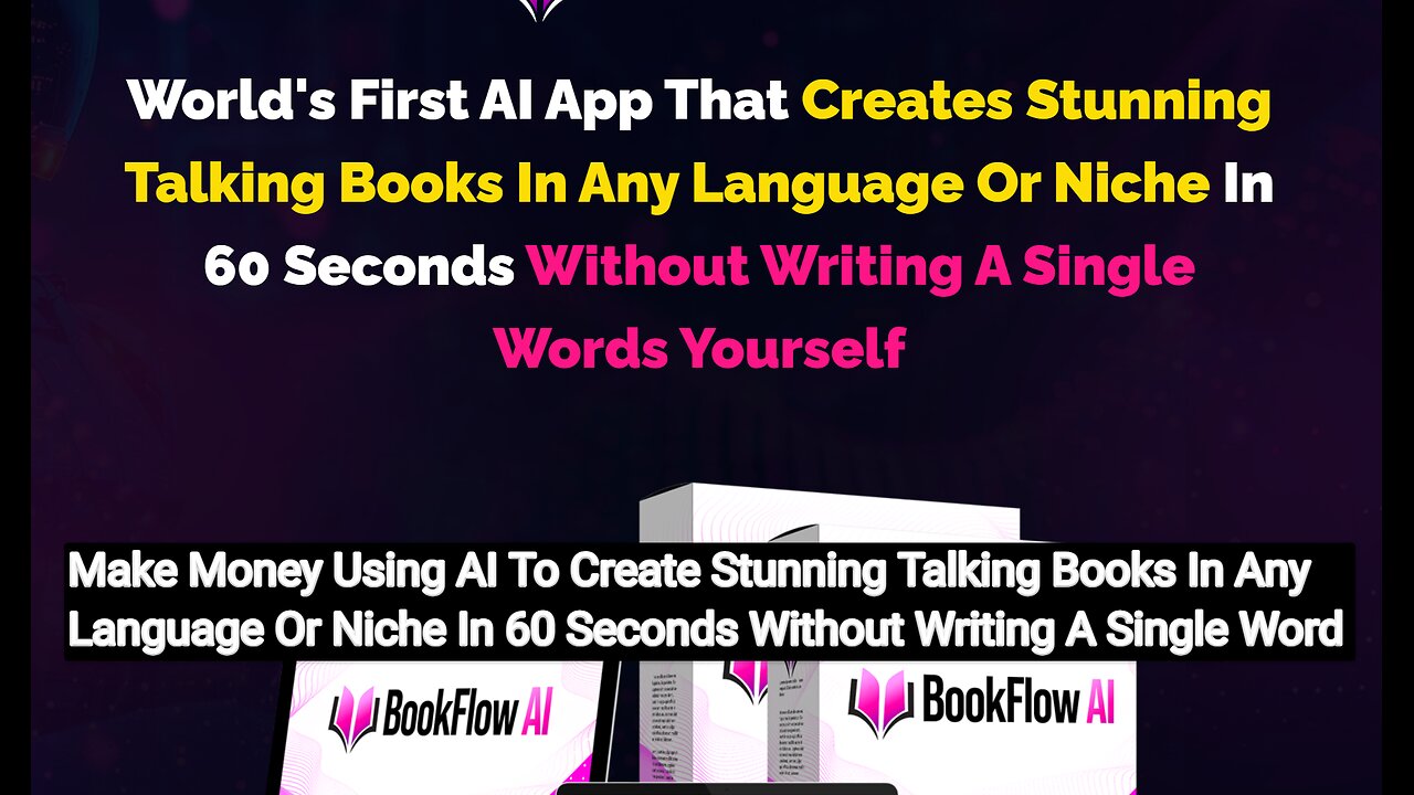 Generate revenue with AI talking books in any language using bookflow AI