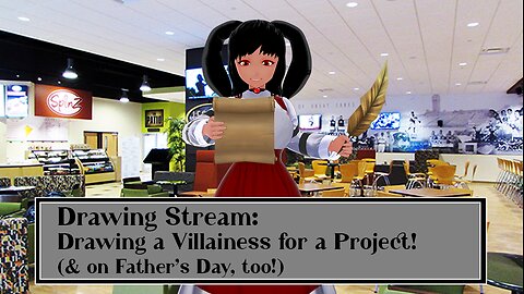 [Drawing Stream] Drawing and Designing a Villainess on Fathers' Day!?