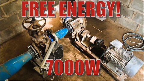 DIY Hydro Power: Pump-As-Turbine Generates 7KW of Free Energy!