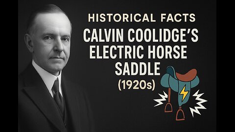 Historical Act: Coolidge’s Electric Saddle (1920s)