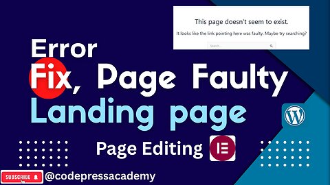 Fix “This Page Doesn’t Seem to Exist” in WordPress Broken Links Quick Fix (Under 4 Minutes) by CPA