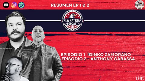 Resumen - Ep 1 & 2 (Dinko Zambrano & Anthony Cabassa)