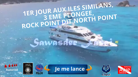 1er jour aux iles Similans, 3 éme plongée, North point
