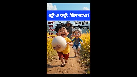 বটু ও কটু: ডিম কাণ্ড | Batu & Katu: The Great Egg Heist | Funny Bangla Cartoon 2025 #cartoon #foryou